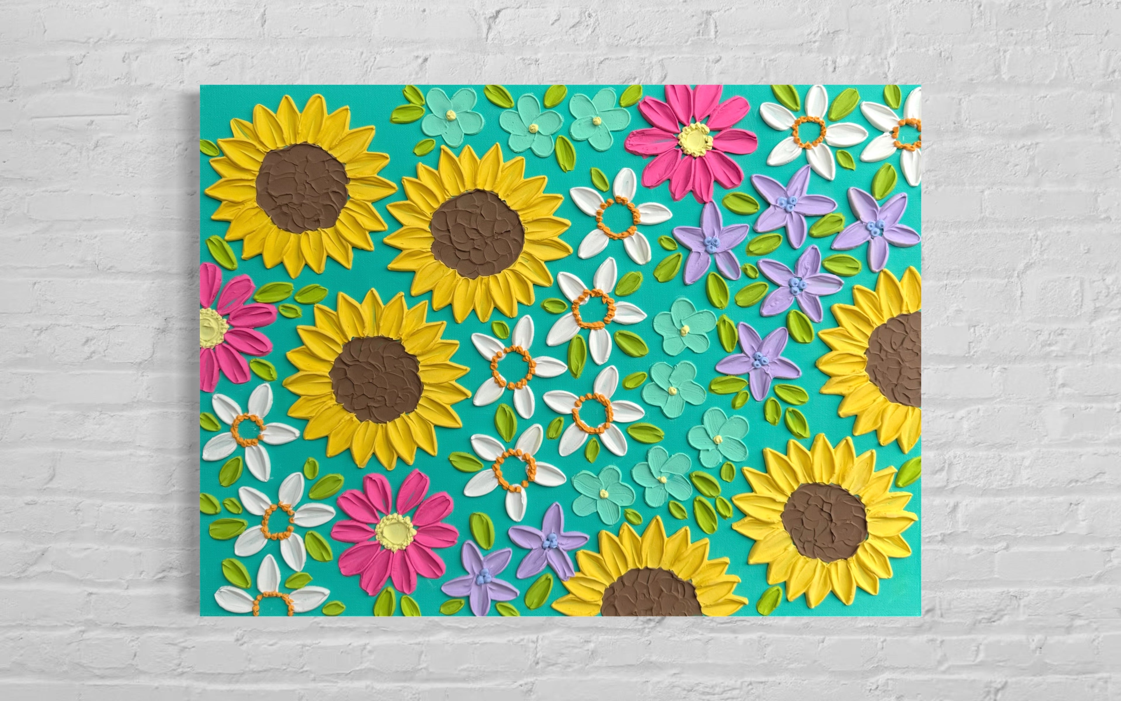 18x24 Textured Floral Canvas (1.5" Deep)