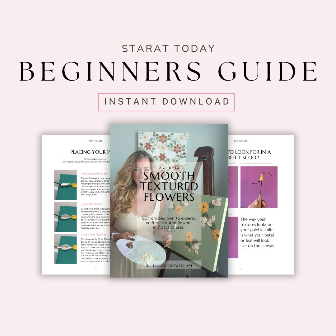 Beginners Guide to Floral Textured Art