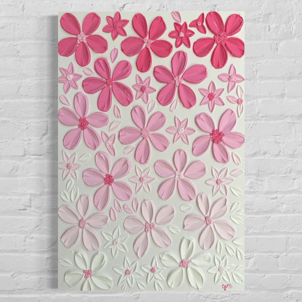 24x36 Original Floral Canvas Art