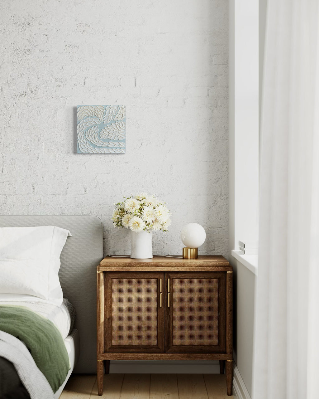 20x10 Original Floral Canvas Art