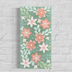 20x10 Original Floral Canvas Art