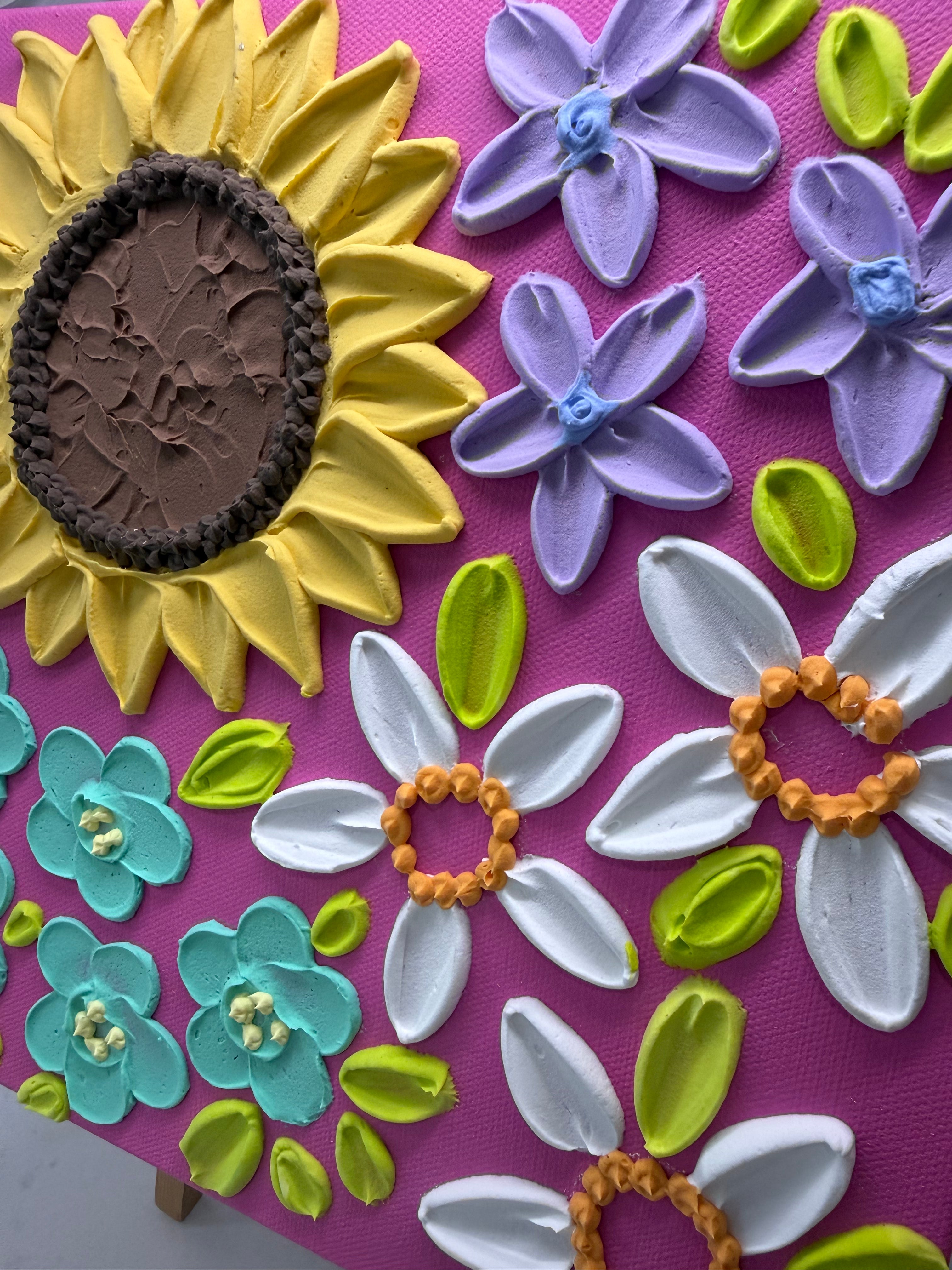 10x10 Textured Floral Canvas (1.5” Deep)