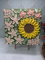 10x10 Textured Floral Canvas (1.5” Deep)