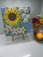 10x10 Textured Floral Canvas (1.5” Deep)