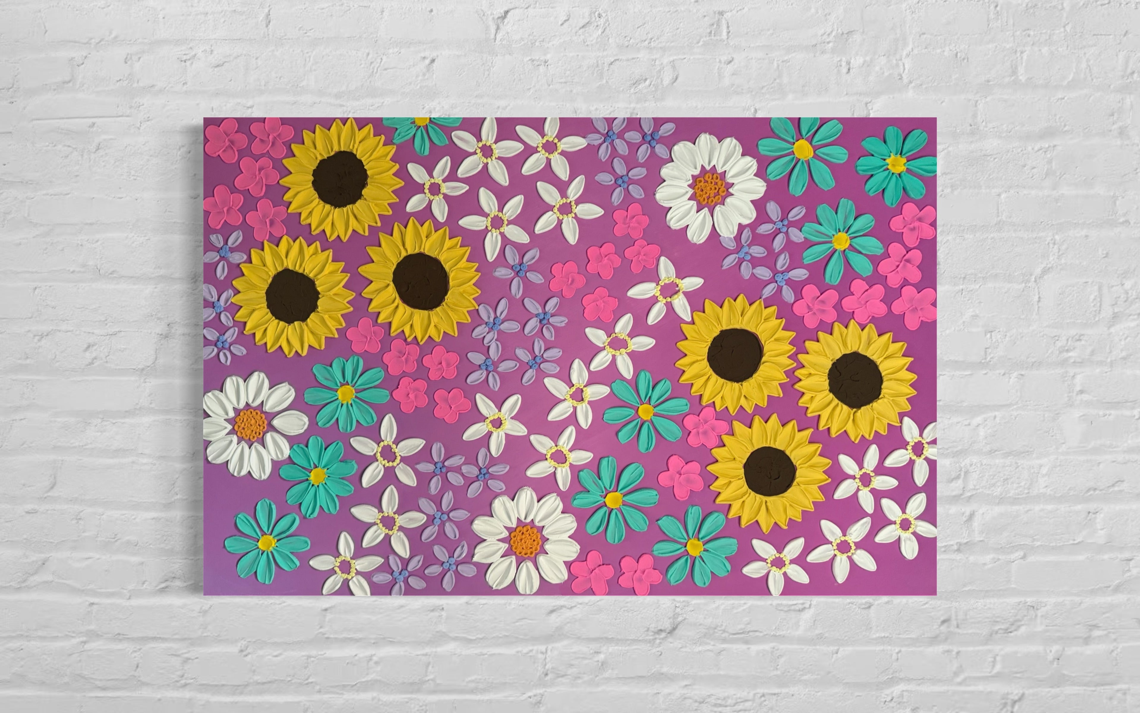 24x36 Textured Floral Canvas (1.5" Deep)