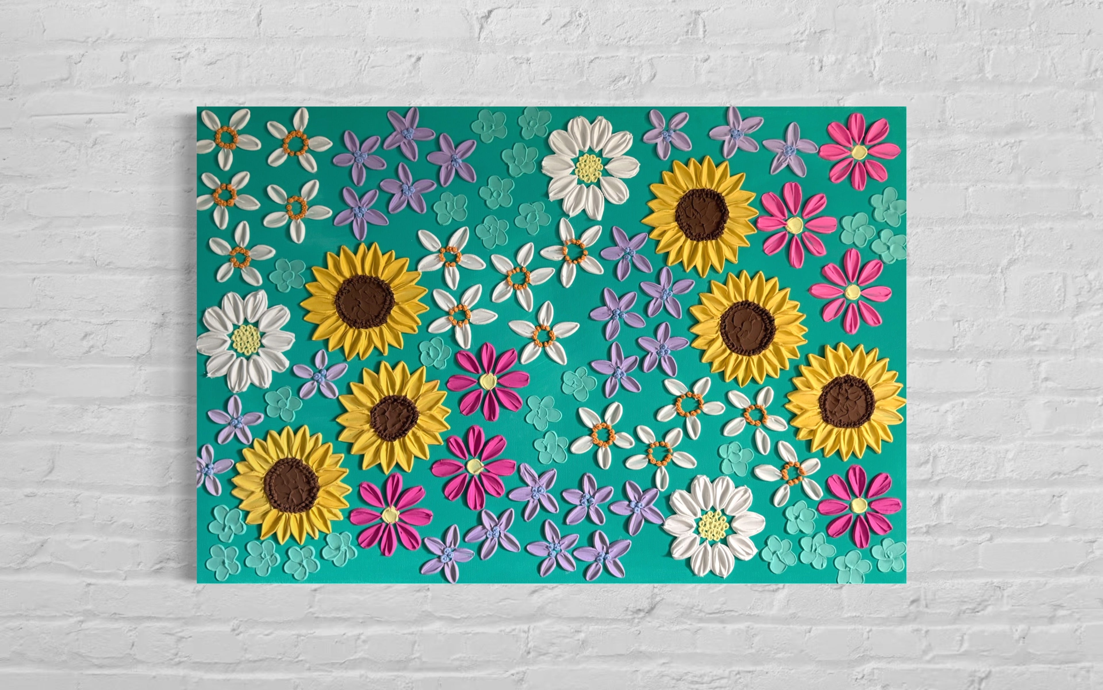 24x36 Textured Floral Canvas (1.5" Deep)