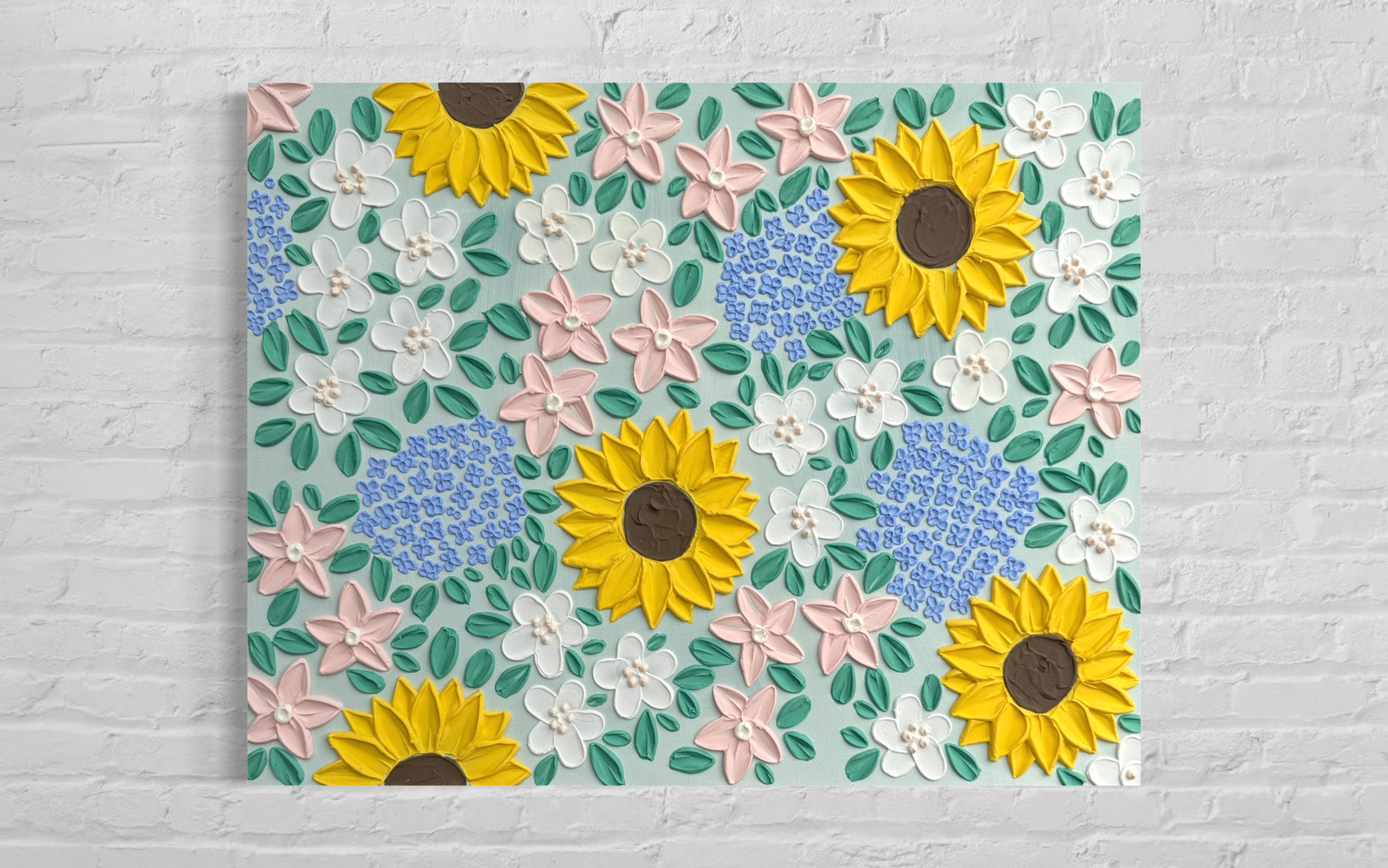 18x24 Textured Floral Canvas (1.5" Deep)