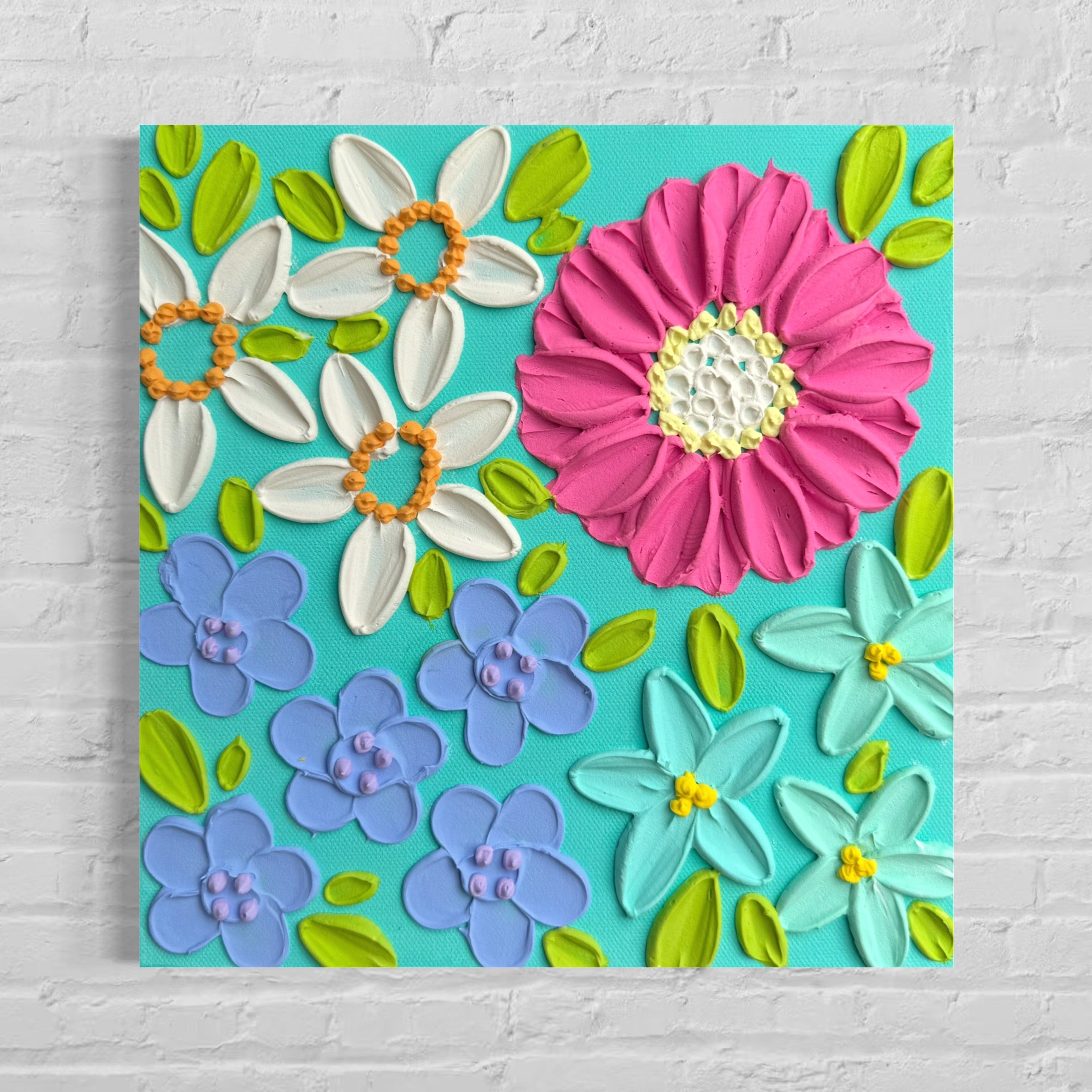 10x10 Textured Floral Canvas (1.5” Deep)