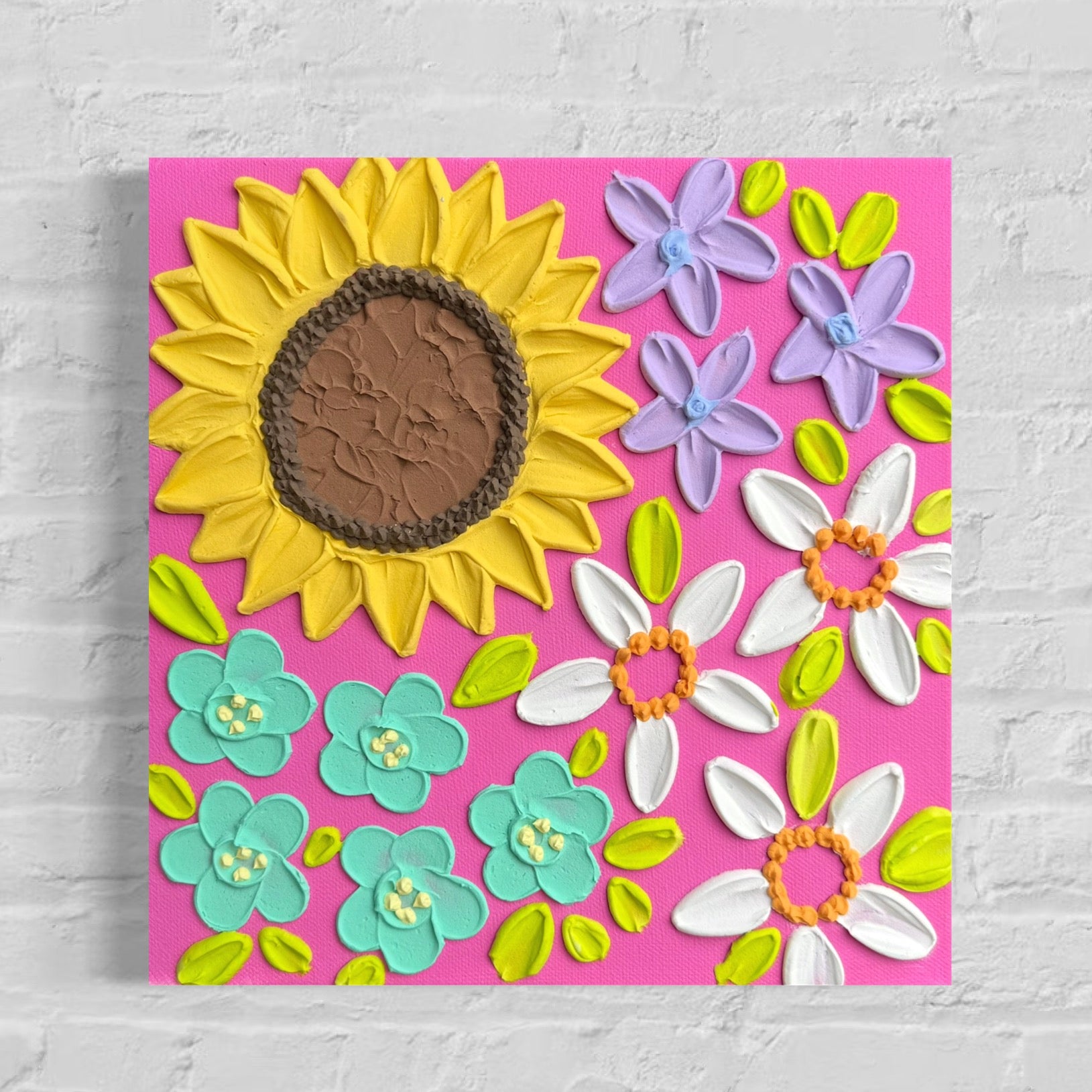 10x10 Textured Floral Canvas (1.5” Deep)