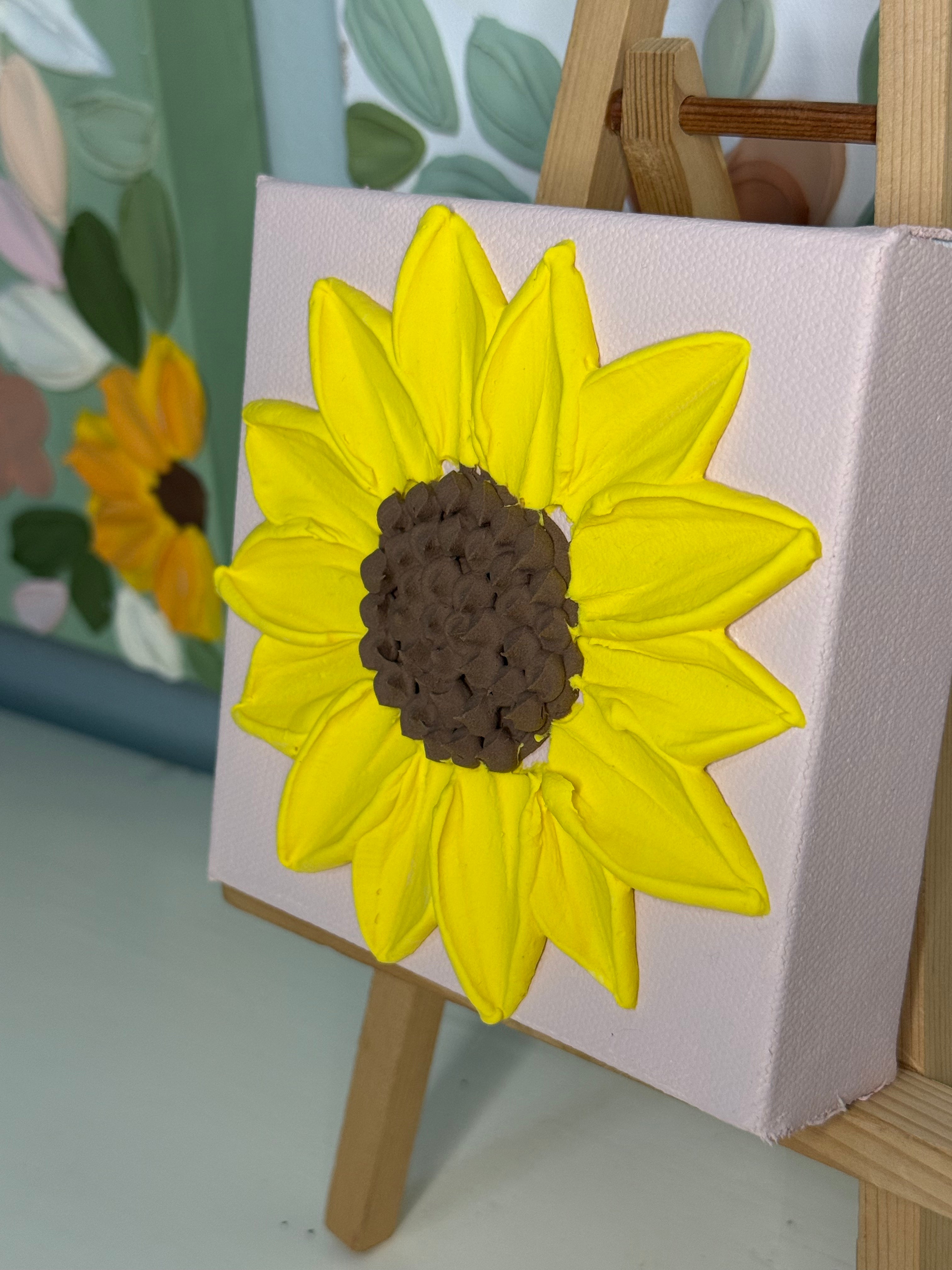 5x5 Textured Floral Canvas (1.5" Deep)