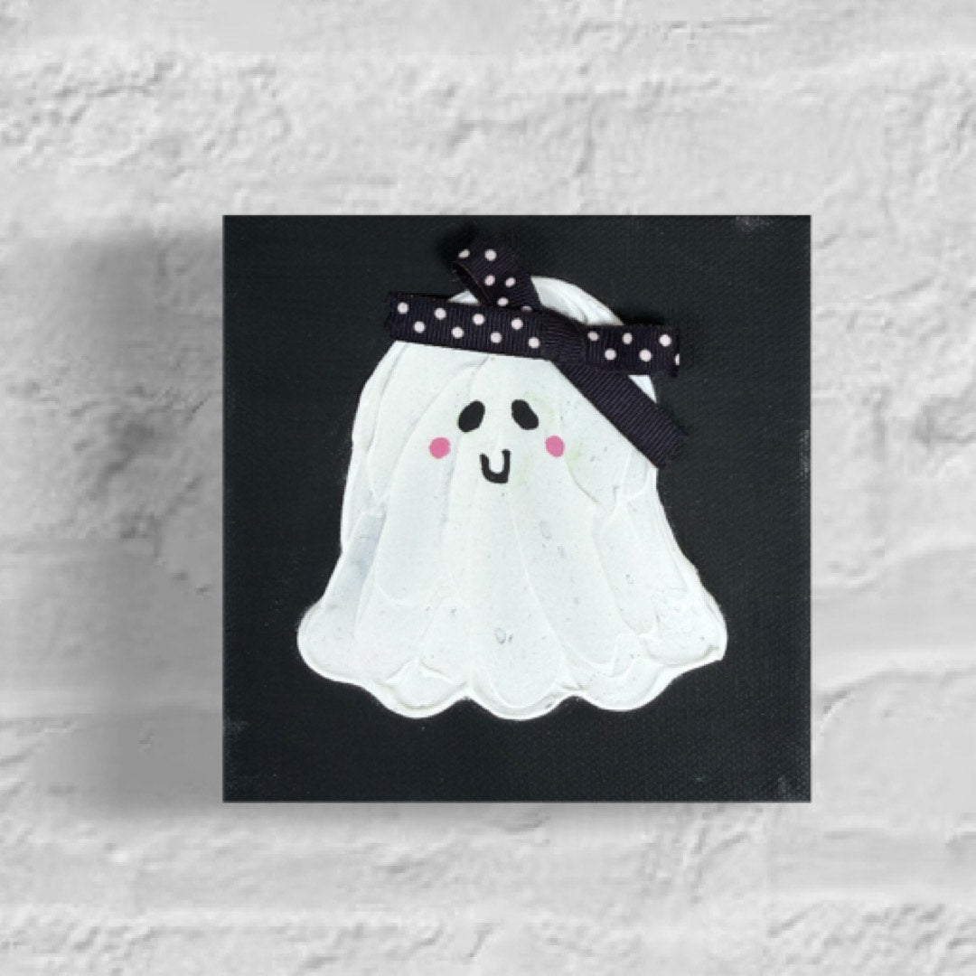 5x5 Halloween Ghost w/ Bow