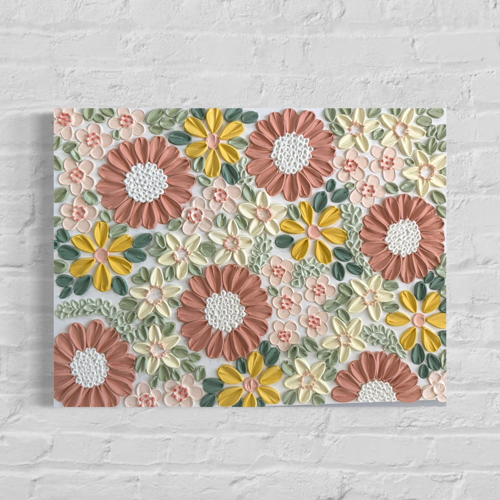 18x24 Original Floral Canvas Art