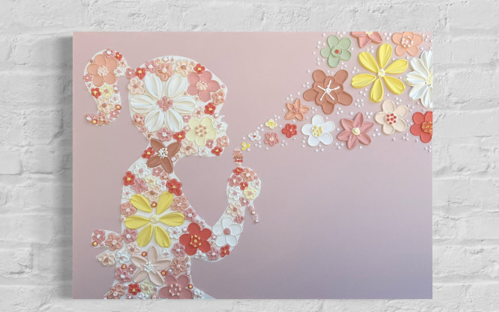 18x24 Original Floral Canvas Art