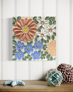 10x10 Textured Floral Canvas (1.5” Deep)