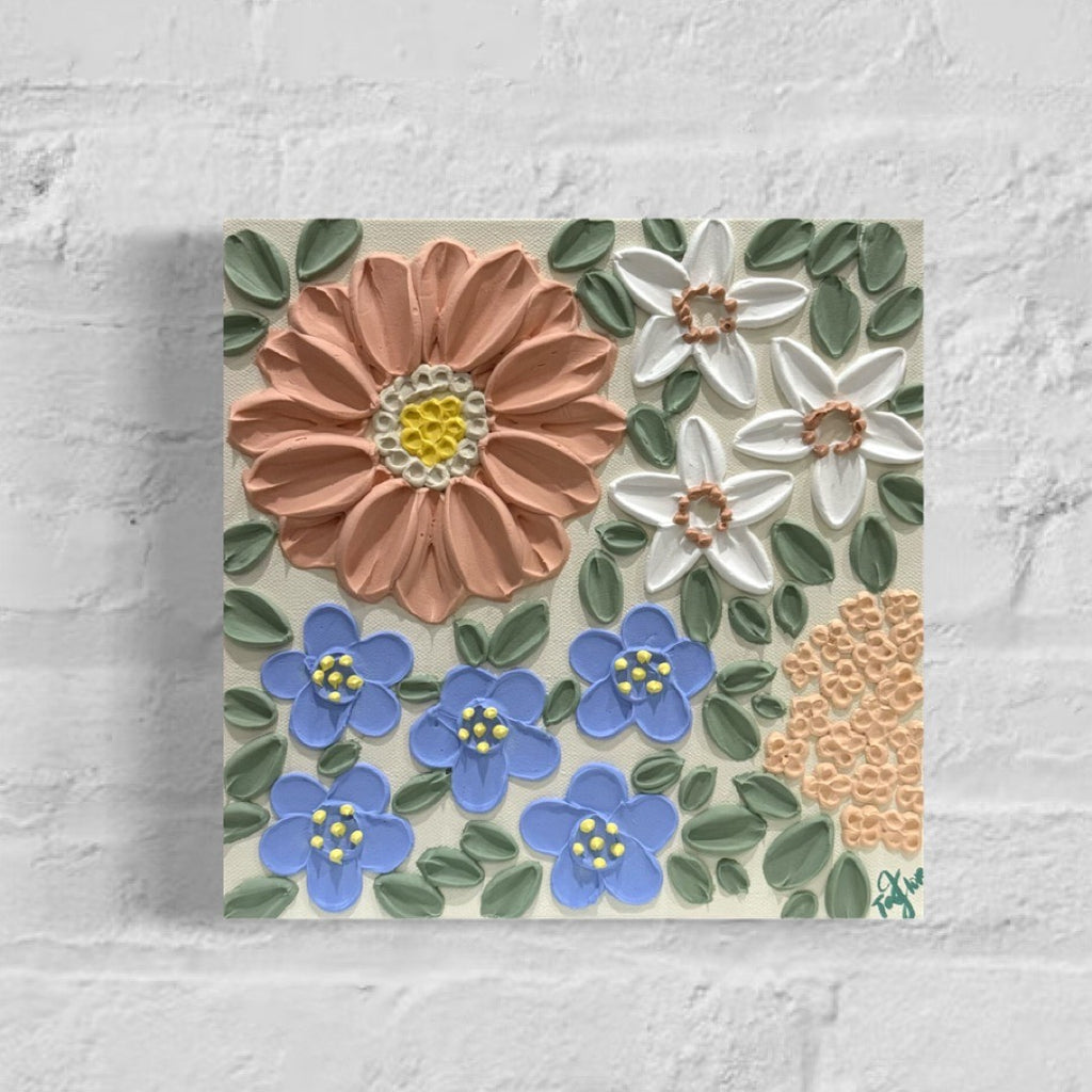 10x10 Textured Floral Canvas (1.5” Deep)