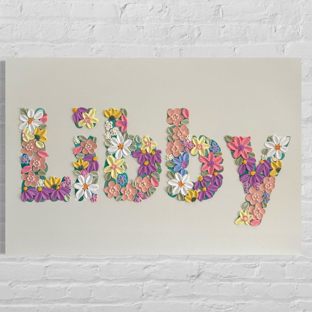 24x36 Custom Canvas - Flower Name